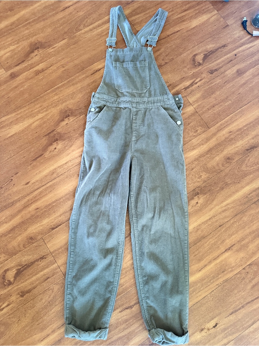ASOS Corduroy Olive Green Overalls for Women - Picture 5 of 8